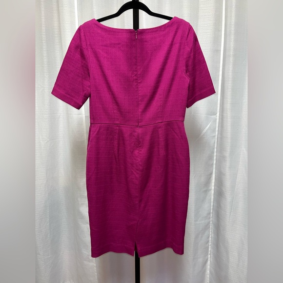Boden Sheath magenta Textured dress | size 8 p - Picture 4 of 9